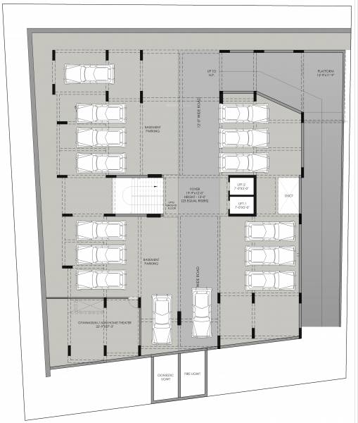  prasthan-appartments A Cluster Plan for Basement