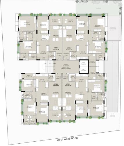  prasthan-appartments A Cluster Plan from 1st to 5th Floor