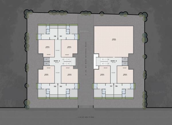  enclave Block A and B Cluster Plan for 7th Floor