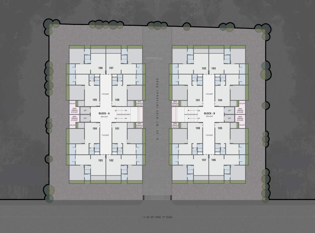 enclave Block A and B Cluster Plan from 1st to 6th Floor