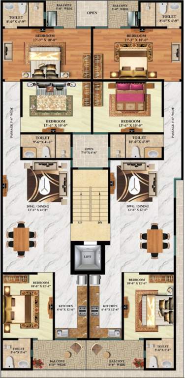  ss home Cluster Plan For Typical