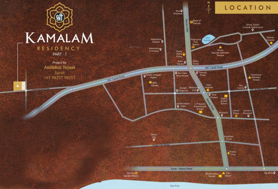  shree kamalam residency part 1 Location Plan