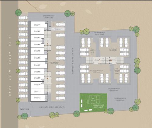 Sharnam Aura Cluster Plan for ground Floor sharnam-aura Sharnam Aura Cluster Plan for ground Floor