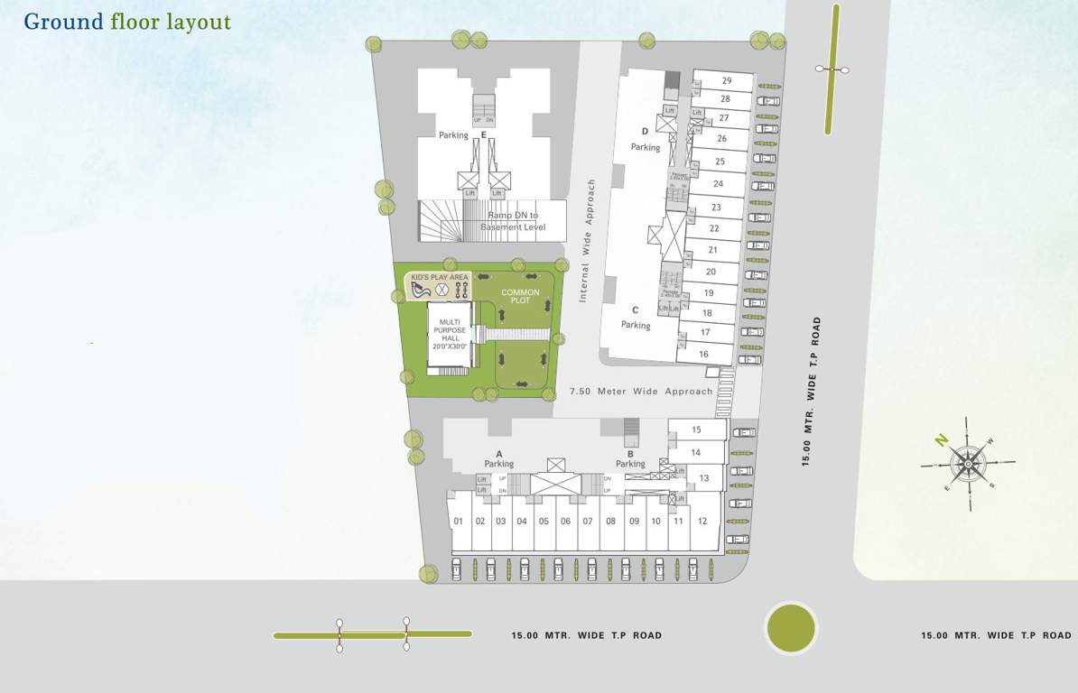  shree siddheshwar highdeck A To E Ground Cluster Plan