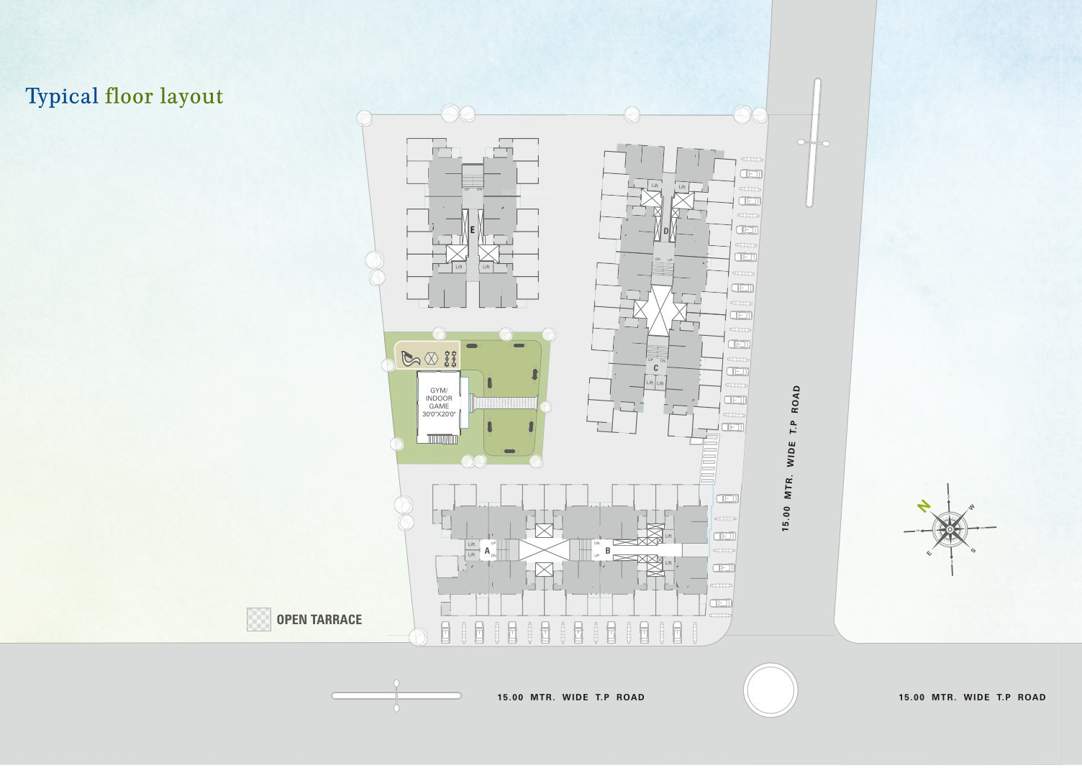  shree siddheshwar highdeck A To E Typical Cluster Plan