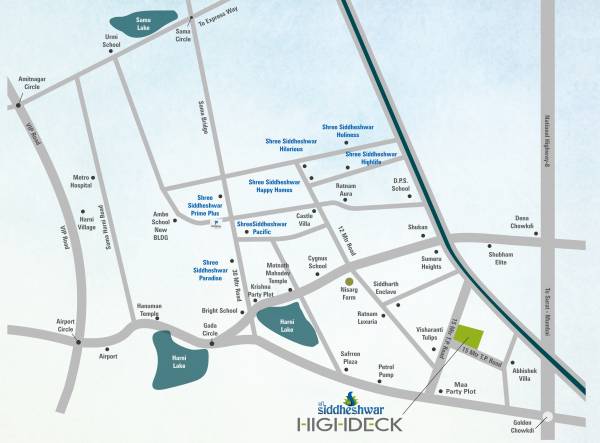 Location Plan shree-siddheshwar-highdeck Location Plan