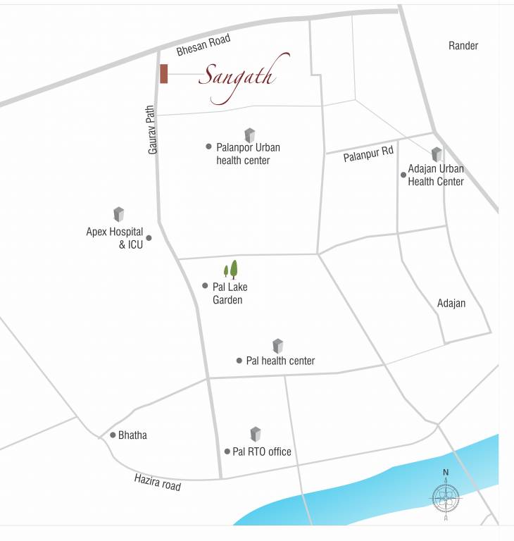  sangath homes Location Plan