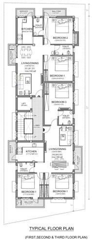  zinnia Zinnia Cluster Plan From 1st to 3rd Floor