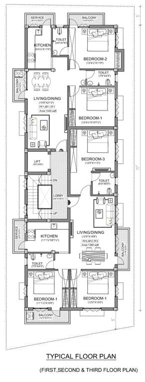  zinnia Zinnia Cluster Plan From 1st to 3rd Floor