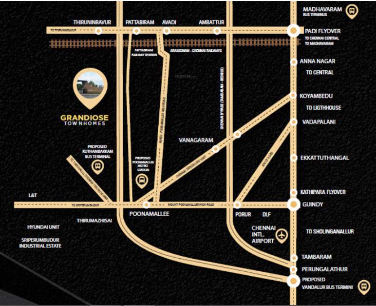  grandios town homes Location Plan