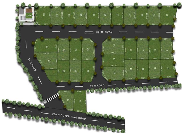  grandios town homes Master Plan