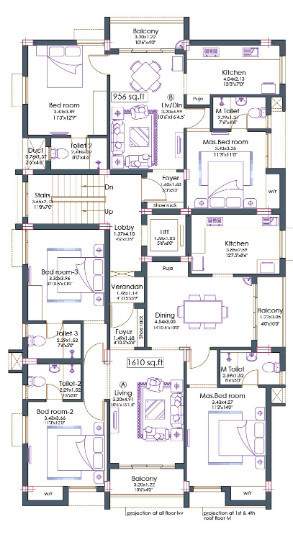  rythm Rythm Cluster Plan from 1st to 5th Floor