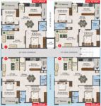  knr-meadows KNR Meadows Cluster Plan For Typical Floor