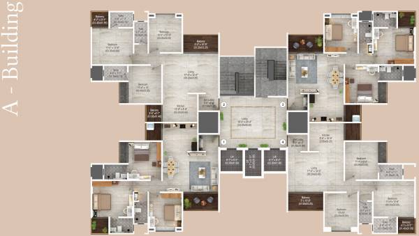  aristo A Building Cluster Plan from 1st to 20th Floor
