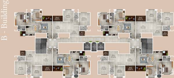  aristo B Building Cluster Plan from 1st to 20th Floor