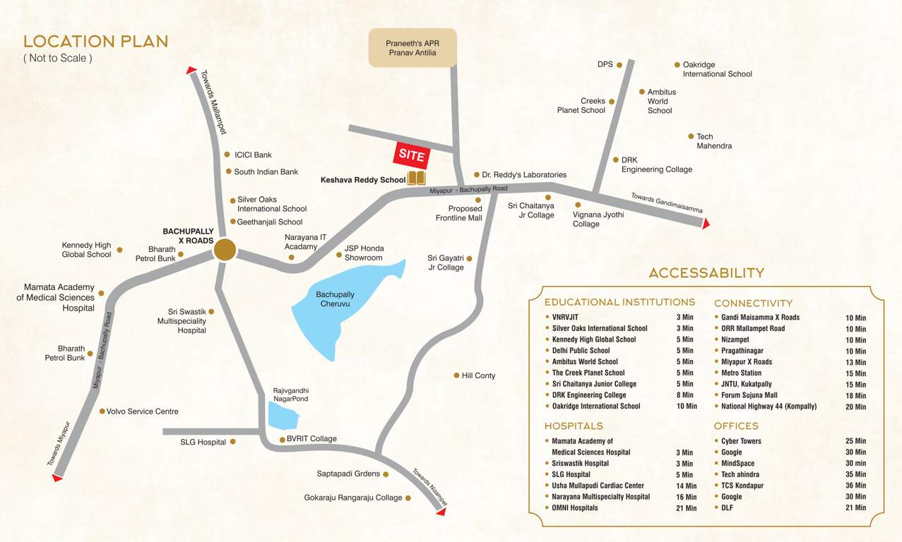 indraprastha residency Location Plan
