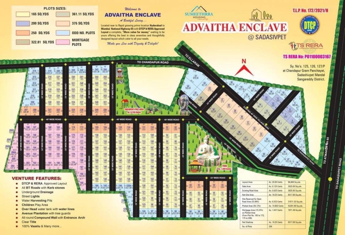  advaitha enclave Layout Plan