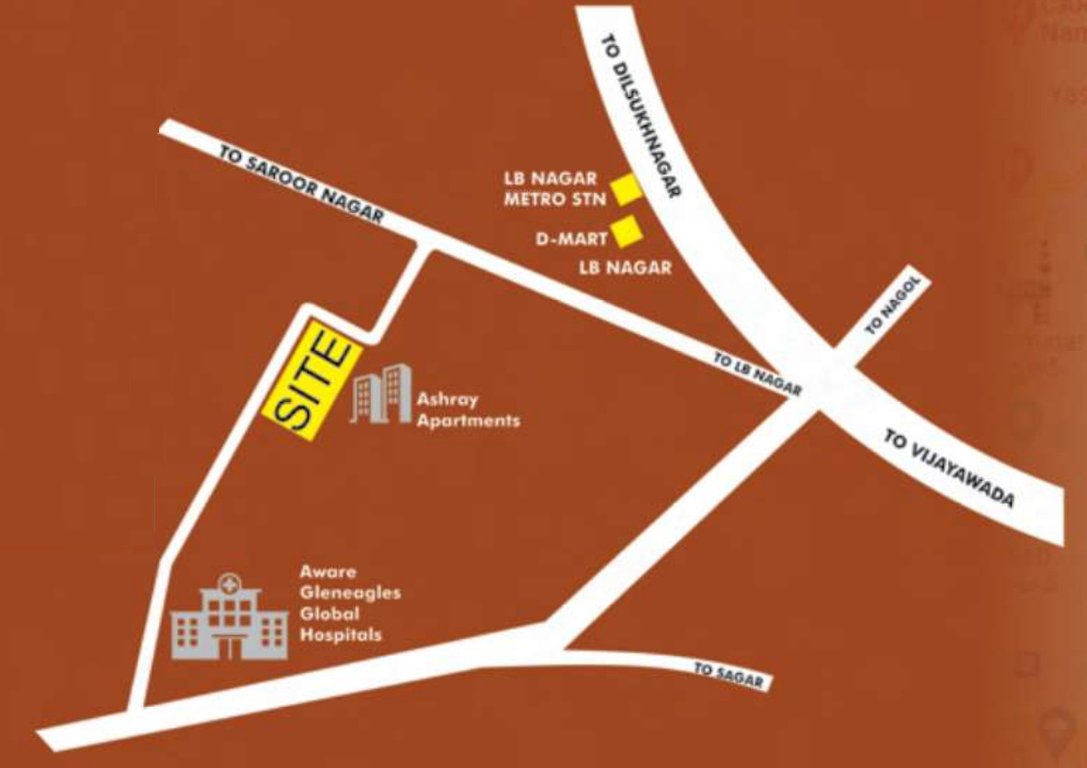  kvr ashraya awas Location Plan