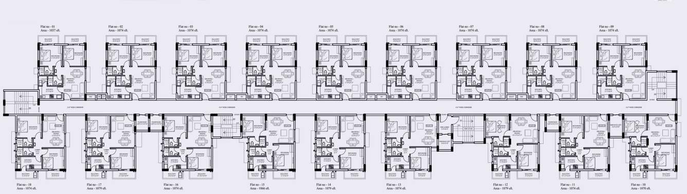  sree hemadurga paradise hyderabad Tower 1A Cluster Plan
