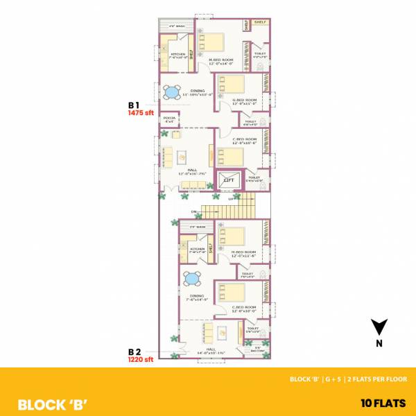  square-block-b Sunrise Square Block B Cluster Plan