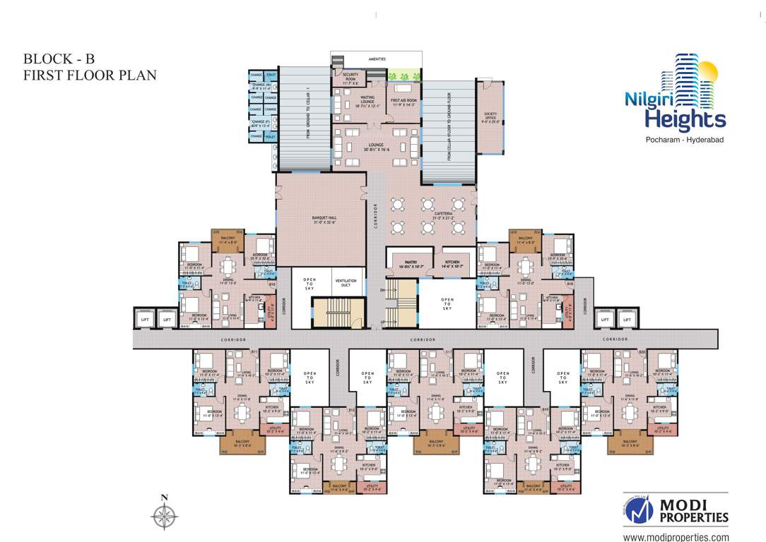  nilgiri heights Nilgiri Heights Cluster Plan for 1st Floor