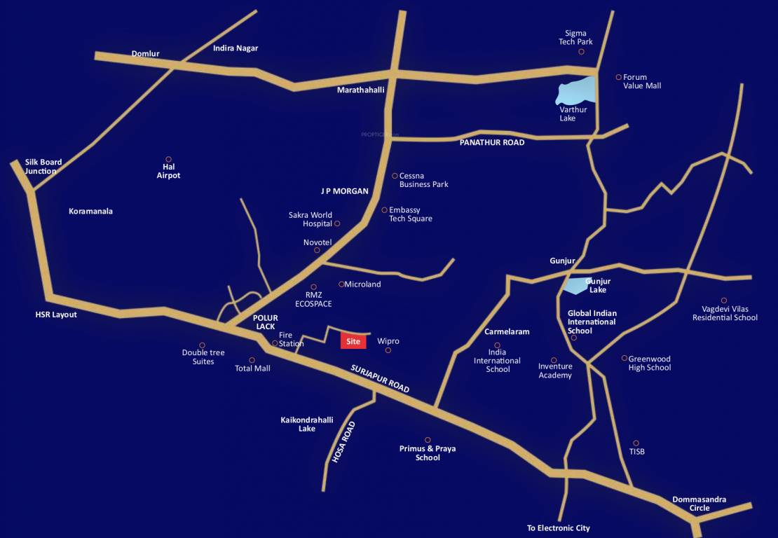  galaxy Location Plan