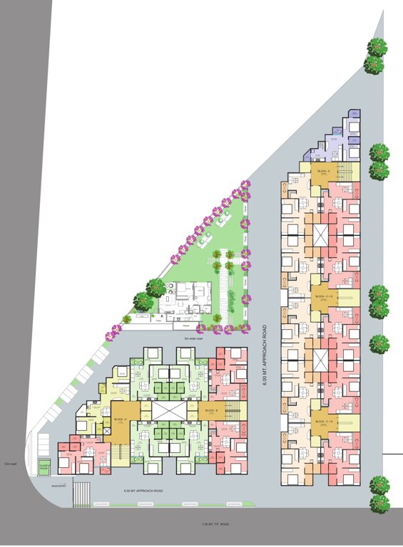 lotus heights Block A Cluster Plan from 1st to 7th Floor