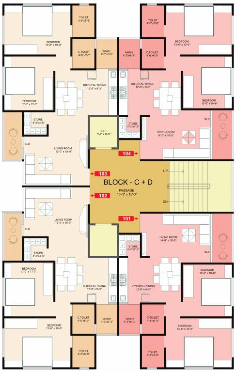  lotus heights Block C Cluster Plan