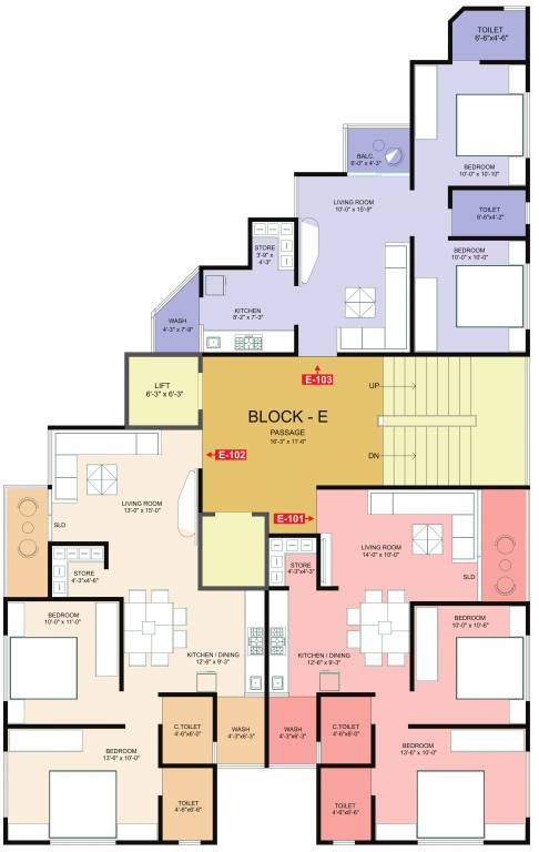  lotus heights Block E Cluster Plan