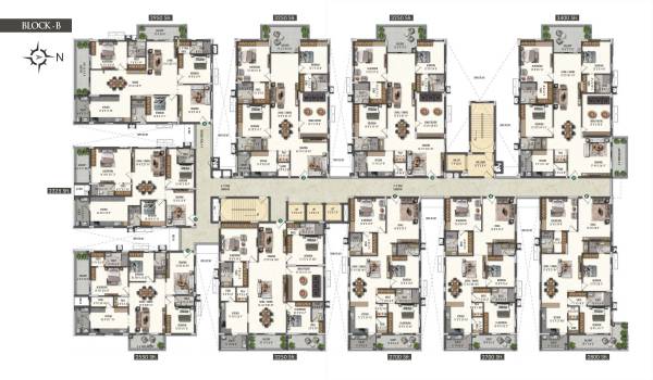  polam-luxury-apartments Block A Cluster Plan