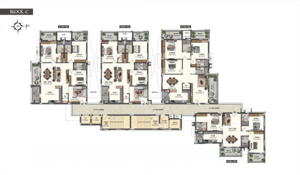  polam-luxury-apartments Block A Cluster Plan