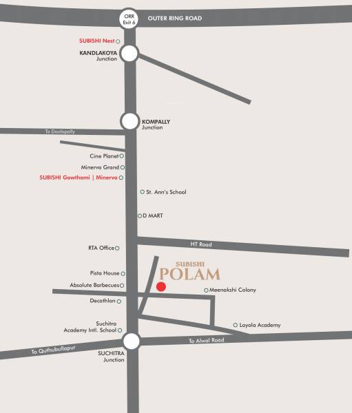  polam-luxury-apartments Location Plan
