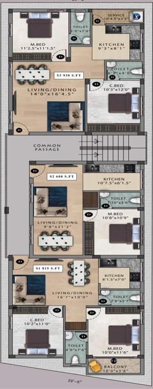  verve Viva Verve Cluster Plan for 2nd Floor