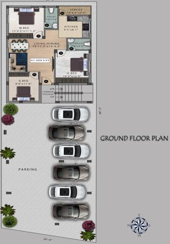  verve Viva Verve Cluster Plan for ground Floor