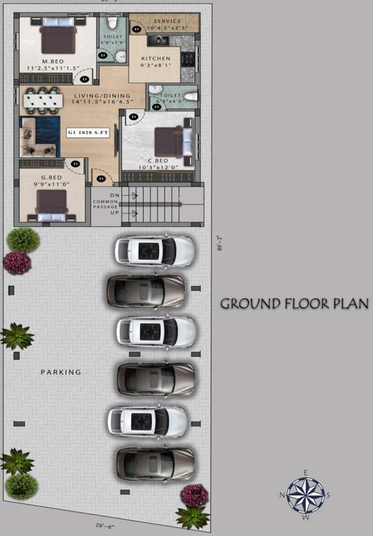  verve Viva Verve Cluster Plan for ground Floor