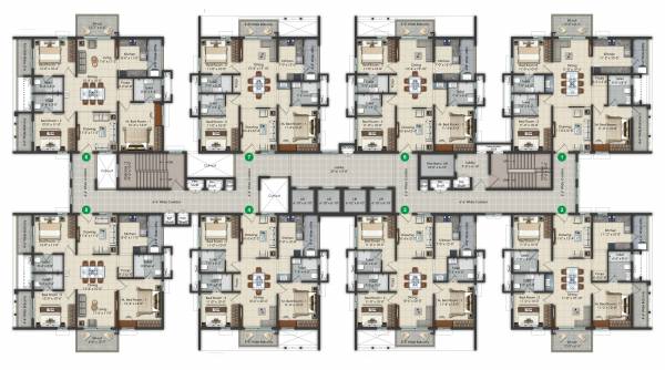 Block A Cluster Plan greens Block A Cluster Plan