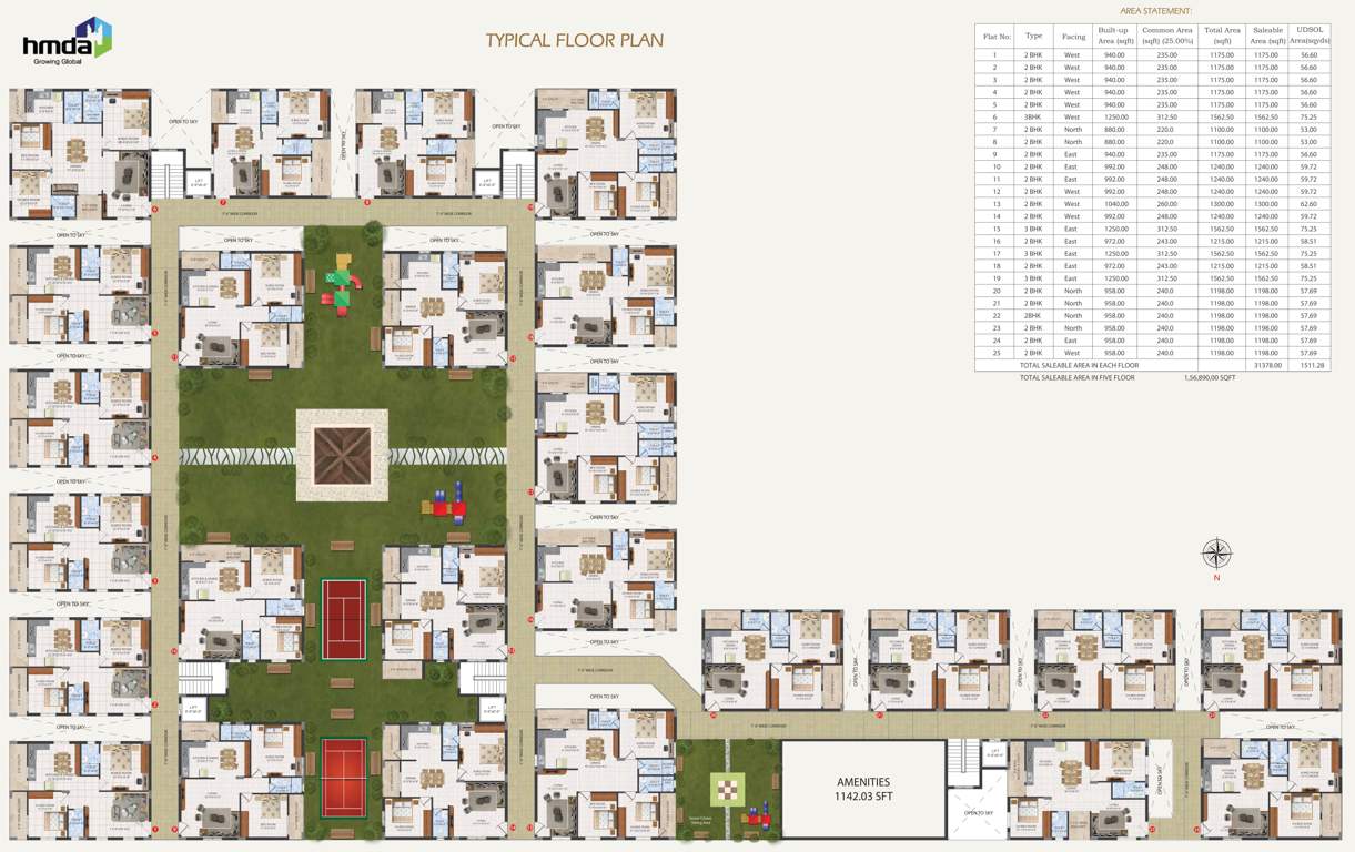  amogha western heights Amogha Western Heights Cluster Plan