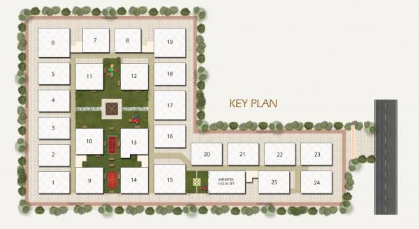  amogha-western-heights Layout Plan
