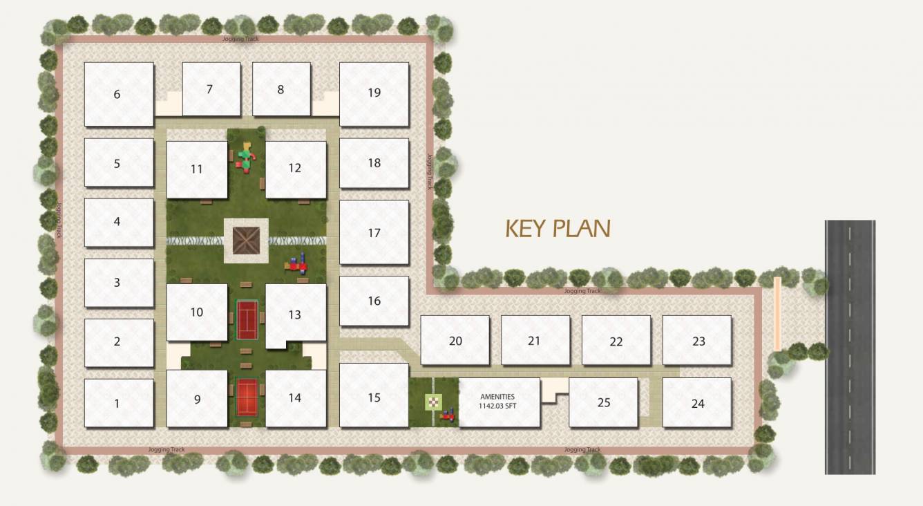  amogha western heights Layout Plan