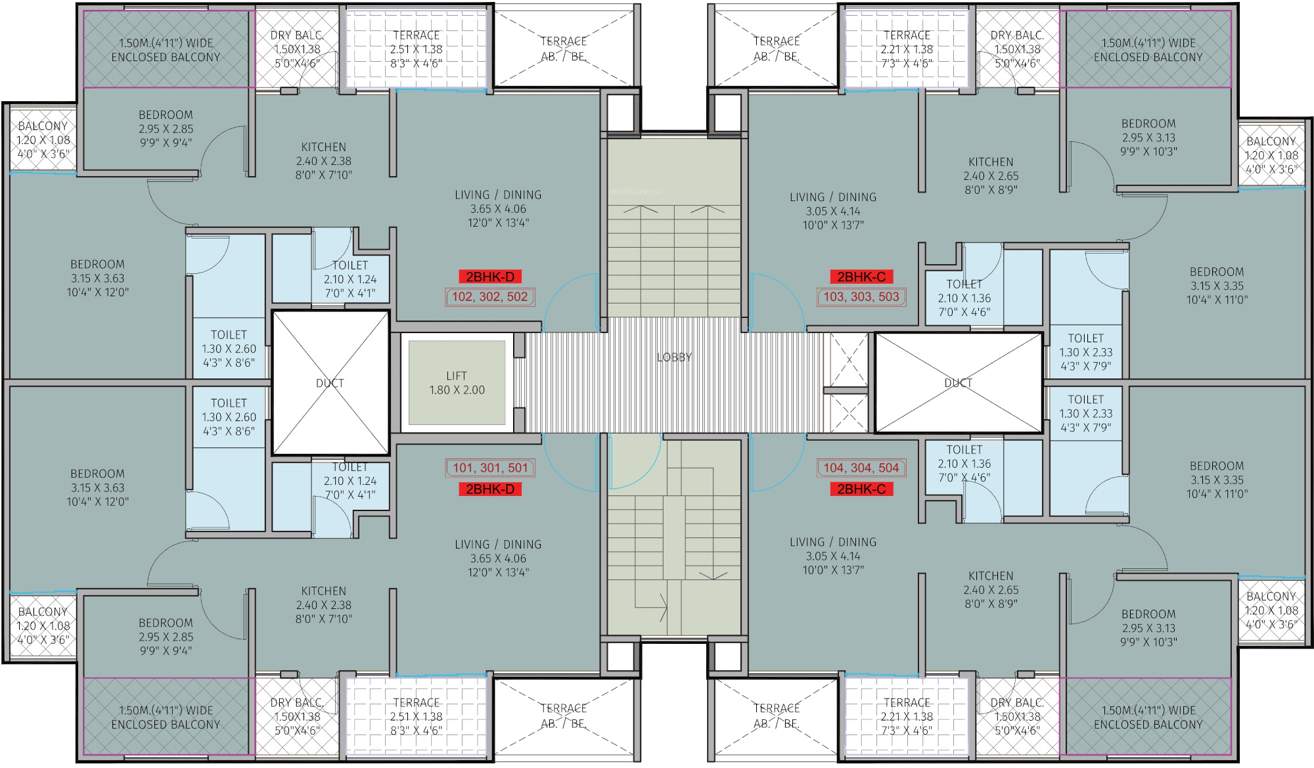  ace aurum iii tower 03 Ace Aurum III Tower 03 Cluster Plan from 1st, 3rd, 5th And 7th Floor