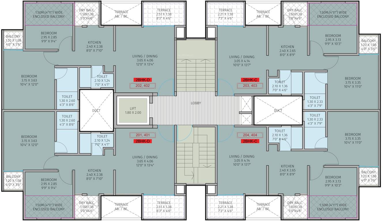 ace aurum iii tower 03 Ace Aurum III Tower 03 Cluster Plan from 2nd, 4rth And  6th Floor