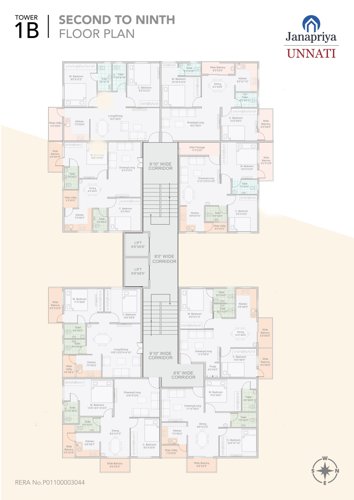  unnati Unnati Cluster Plan From 2nd to 9th Floor