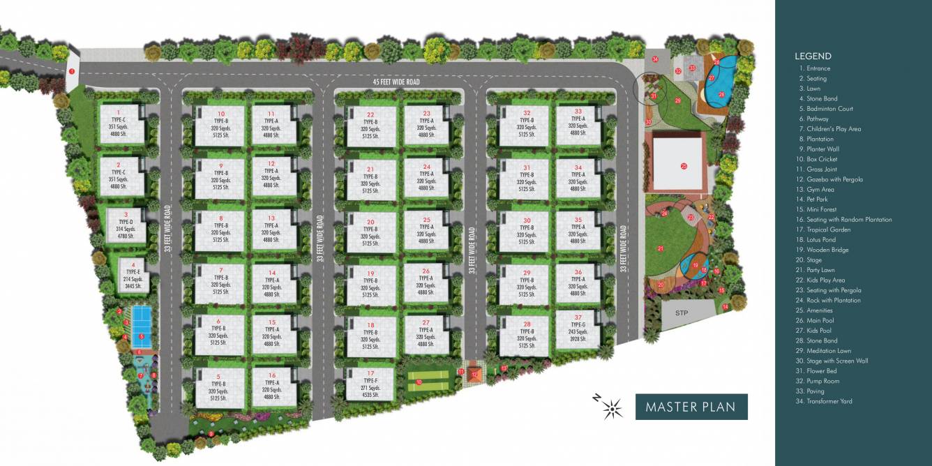  white fields Layout Plan