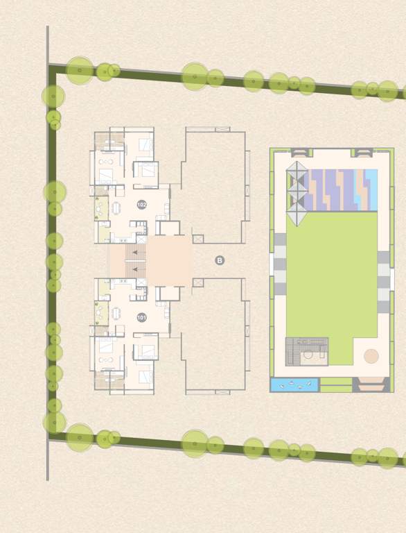  nest residency B Cluster Plan for 9th Floor
