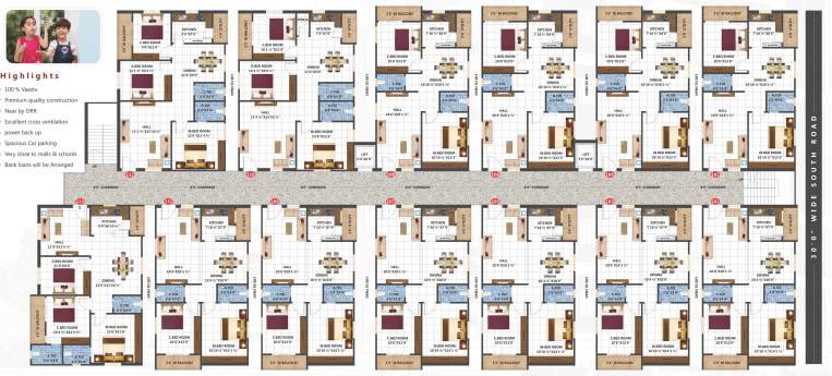  teja heights block a Sai Teja Heights Block A Cluster Plan
