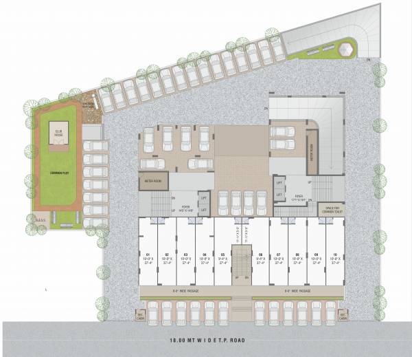  eureka-heights A Cluster Plan for ground Floor