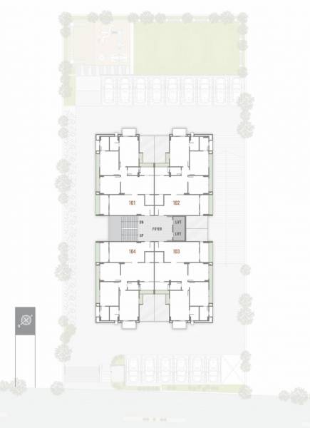  auram-sky Dev Auram Sky Cluster Plan from 1st to 13th Floor