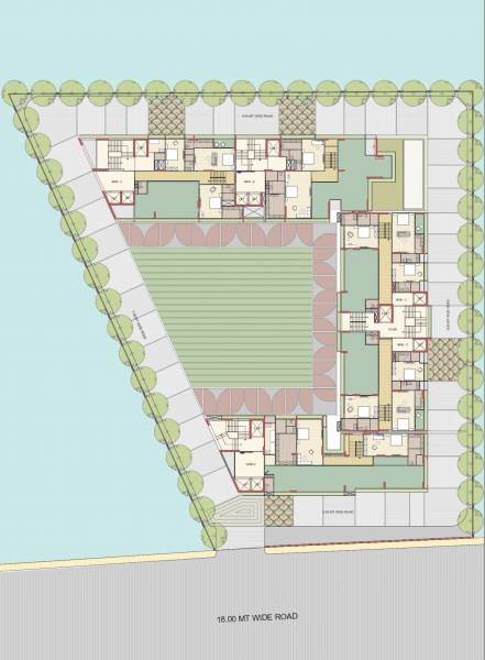 Block A B C and D Upper Level Cluster Plan for 24th Floor oeuvre-2 Block A B C and D Upper Level Cluster Plan for 24th Floor