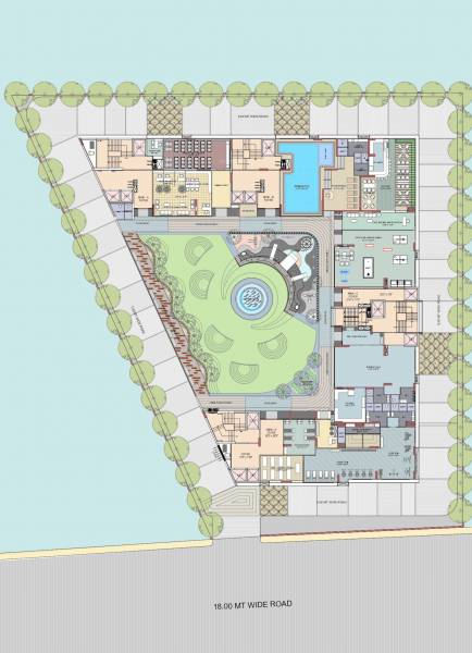 Block A B C and D Upper Level Cluster Plan for ground Floor oeuvre-2 Block A B C and D Upper Level Cluster Plan for ground Floor