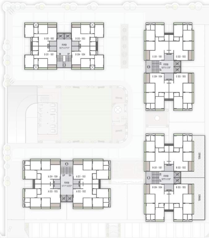  swam sky Block A B C and D Cluster Plan